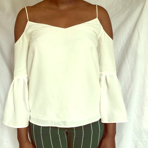 H&M Off White Blouse Sz 4 - Picture 1 of 8
